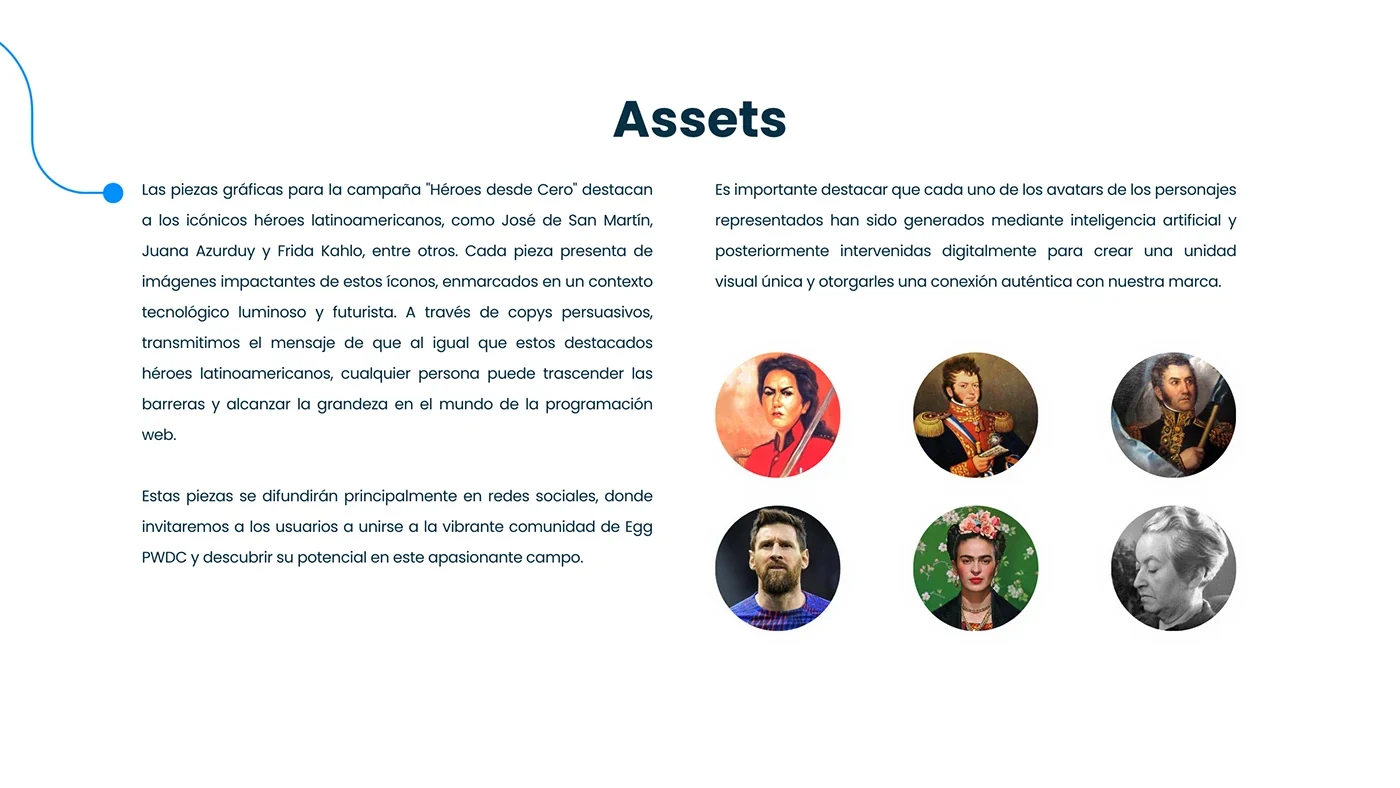 Aplicaciones de la campaña en piezas digitales.