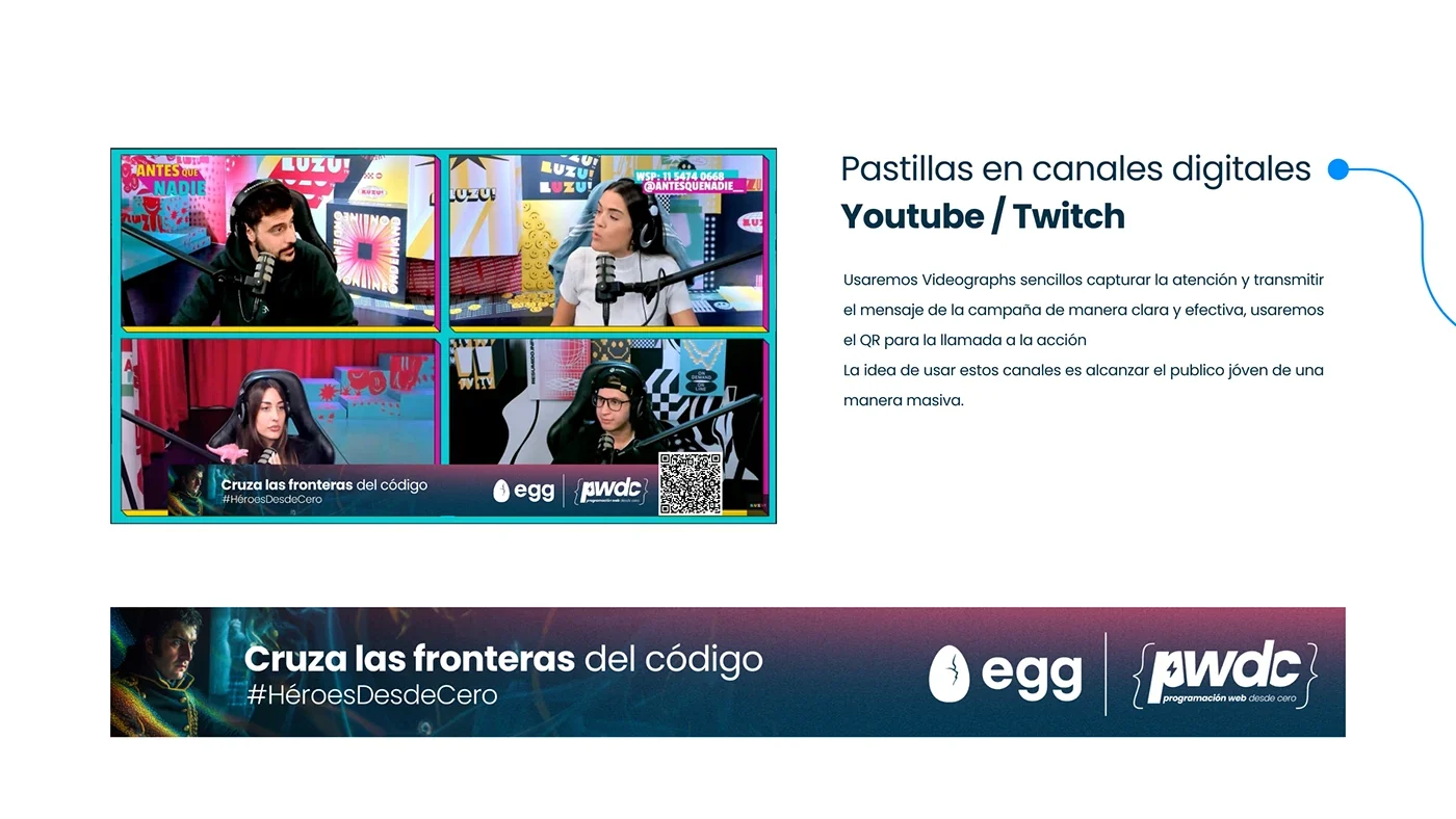 Aplicación del sistema visual a una landing page.
